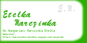 etelka marczinka business card